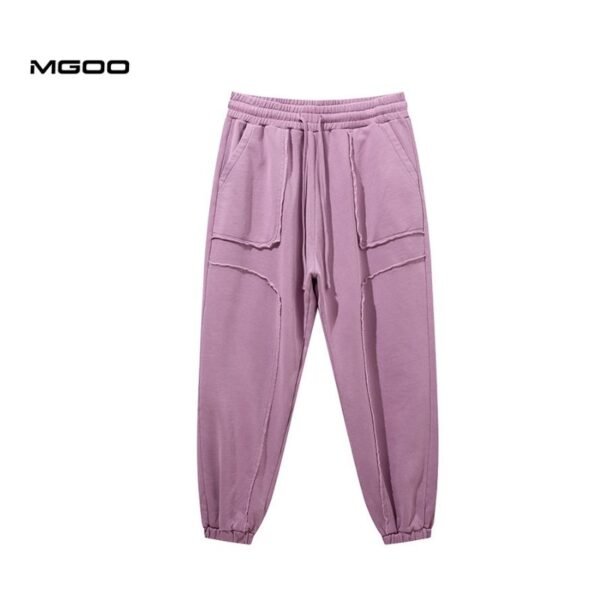 Women ripped loose fit high waist pants - Image 2
