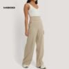 Women ripped loose fit high waist pants - Image 3
