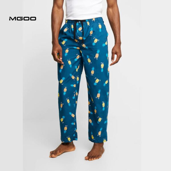 Men full printing cotton pajama pants - Image 2