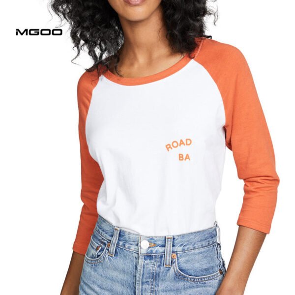 Women raglan sleeve long sleeve crop top - Image 2