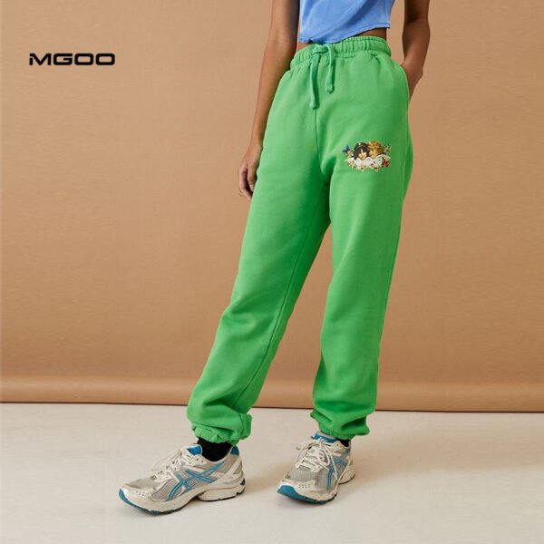 Women ripped loose fit high waist pants - Image 4