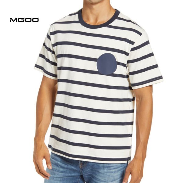 Men split hem casual t shirt classic oversize - Image 4