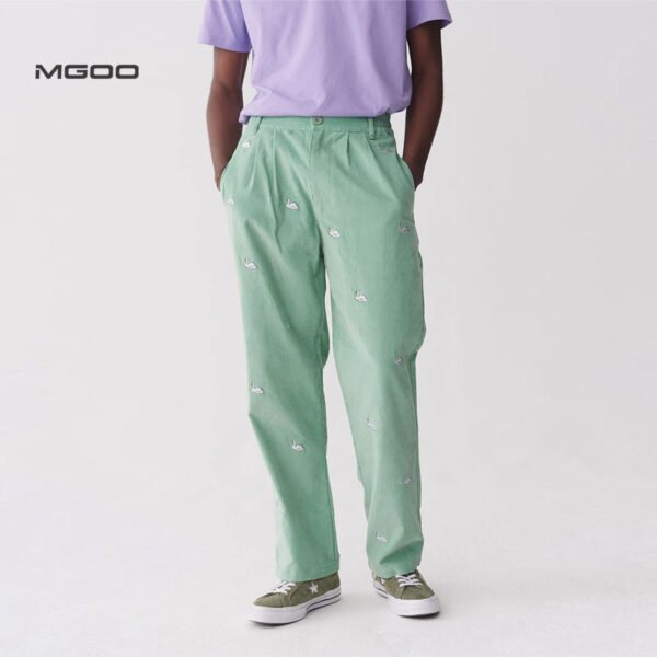 Men plain color trackpants sweatpants cotton - Image 2