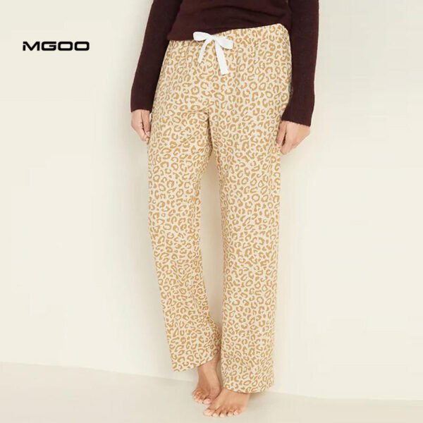 Women all over printing drawstring pants - Image 4