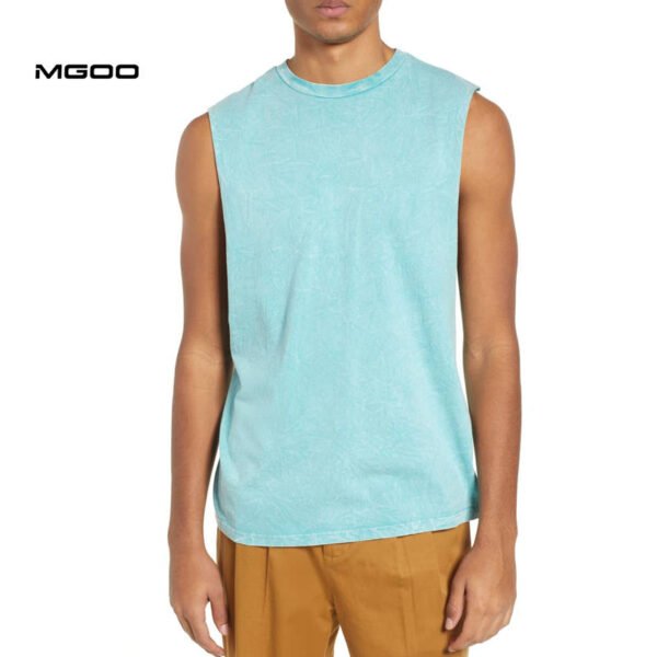 Men custom plain blank tank top vest - Image 3